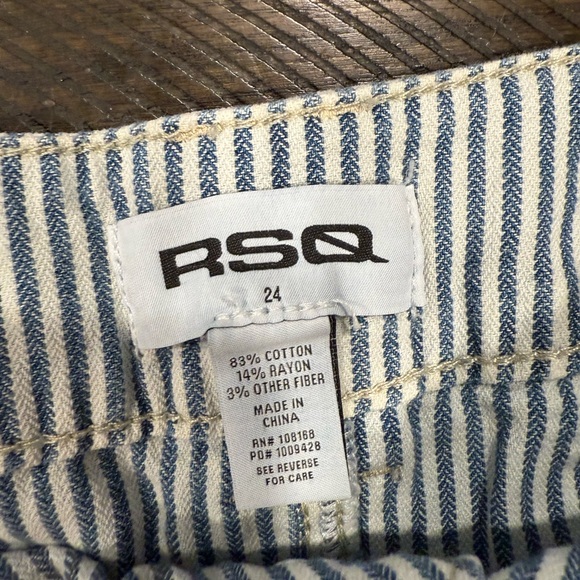 RSQ Striped Denim Jean Shorts - Picture 3 of 4
